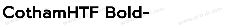 CothamHTF Bold字体转换
